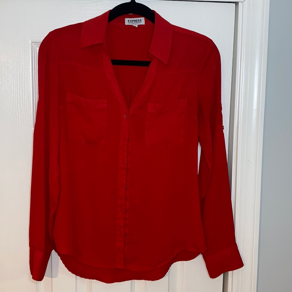 Express Red shirt size XS